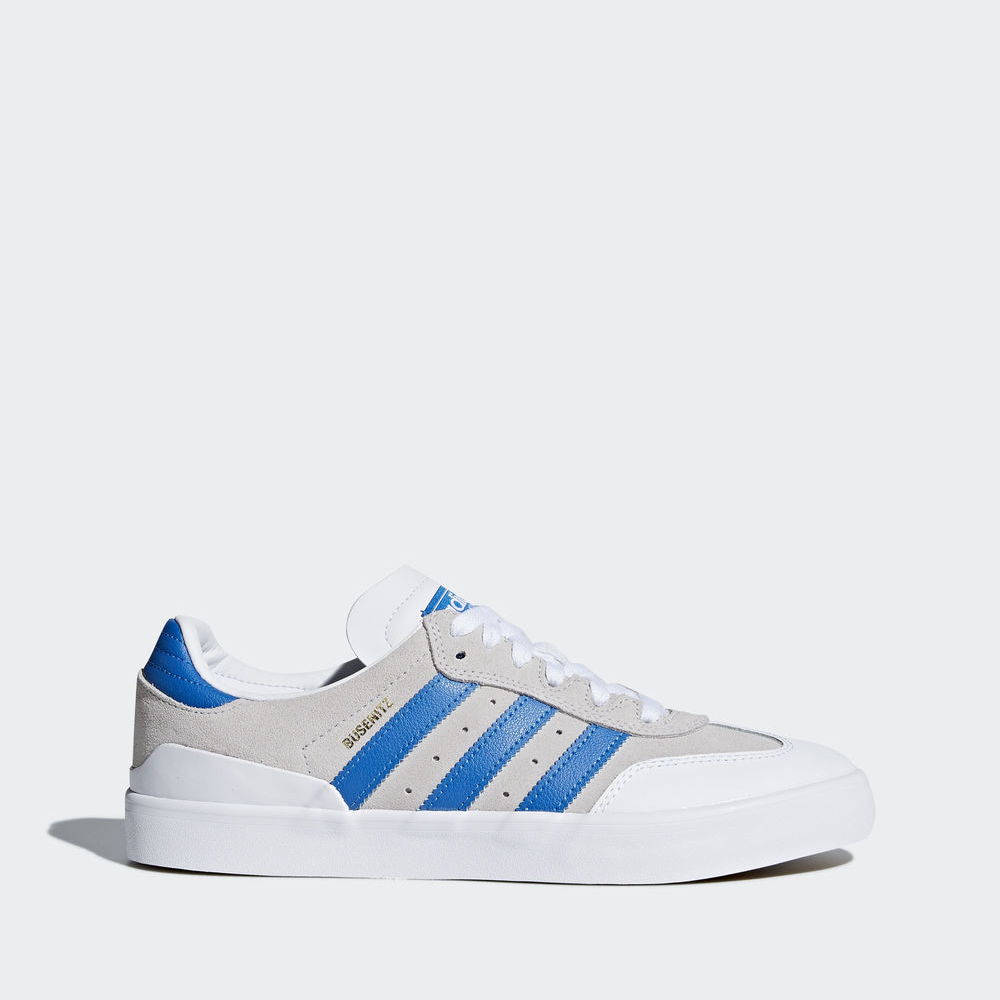 Adidas Busenitz Vulc Rx - αθλητικα παπουτσια ανδρικα - Ασπρα/Μπλε/Ασπρα,Μέγεθος: EU 36 – 54 2/3 (990